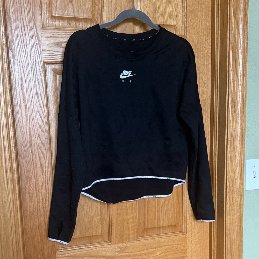 Nike Black Long Sleeve Shirt with Logo